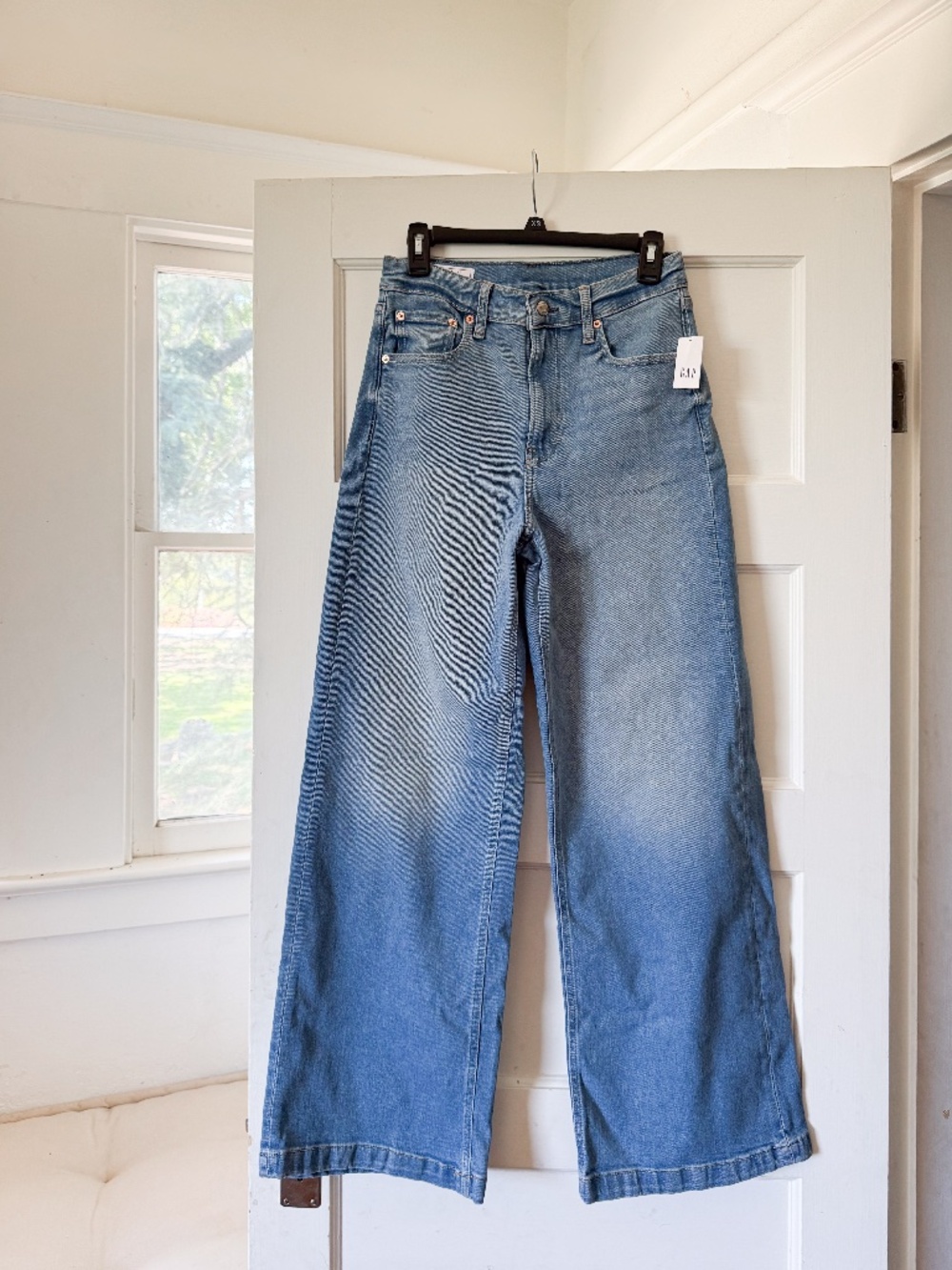 Gap High Rise Stride Wide-Leg Ankle Jeans Size 27 Tall